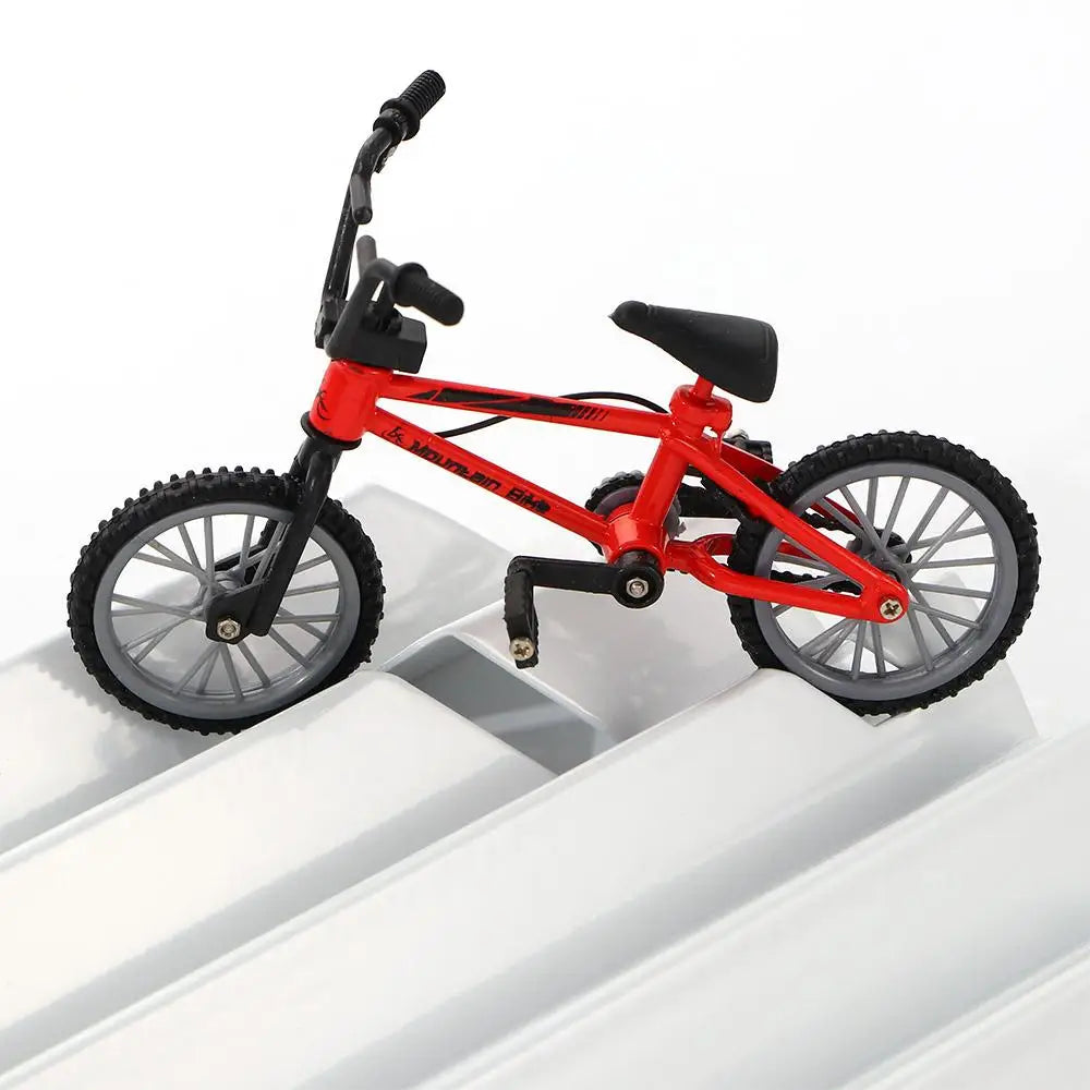 Retro Alloy Finger BMX Bike Model Toys Minibike With Brake Rope