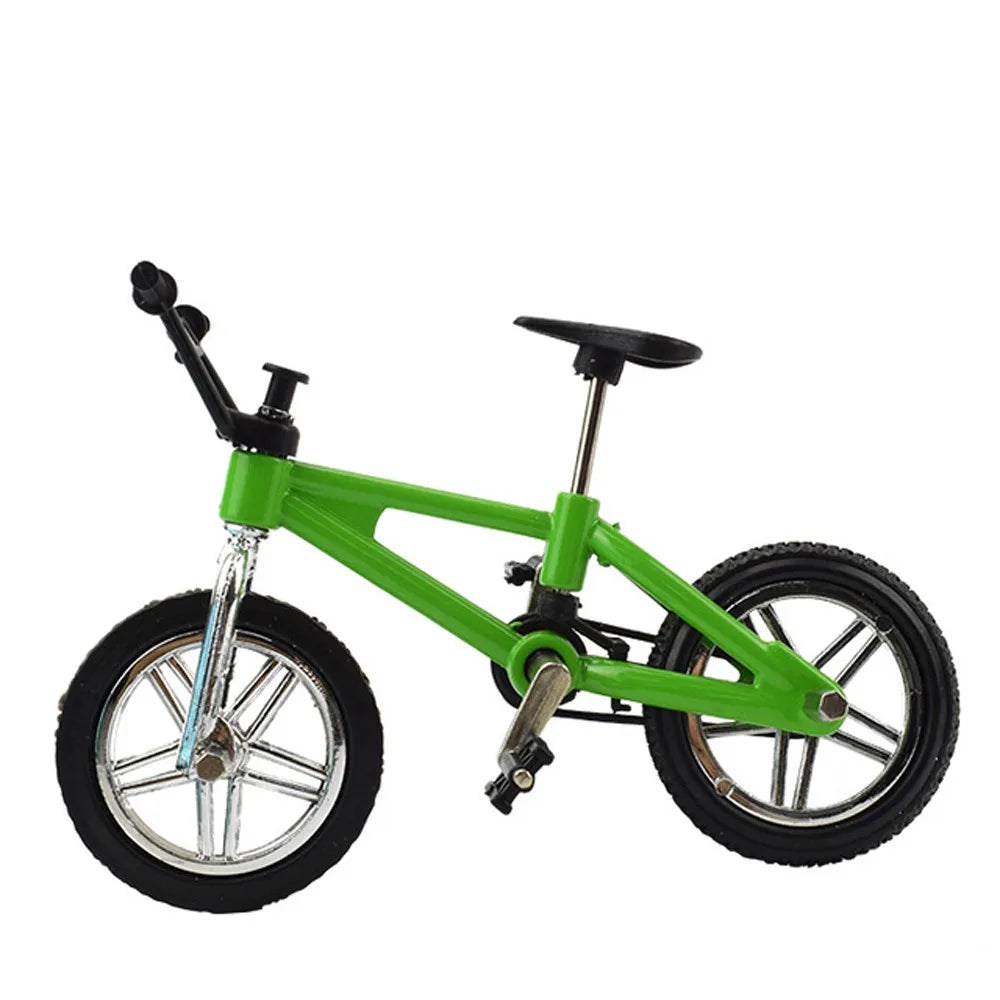 Retro Alloy Finger BMX Bike Model Toys Minibike With Brake Rope