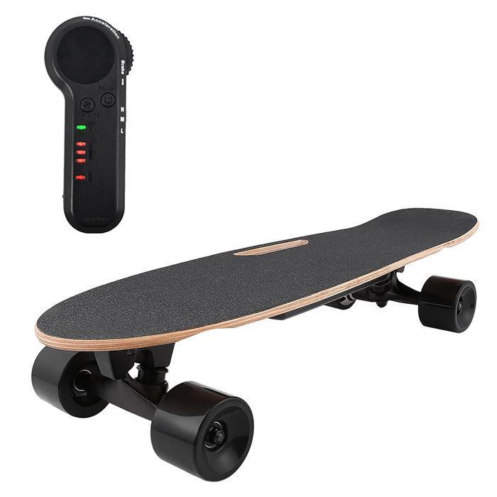 Electric Fish-Board Skateboard with Wireless Handheld Remote Control