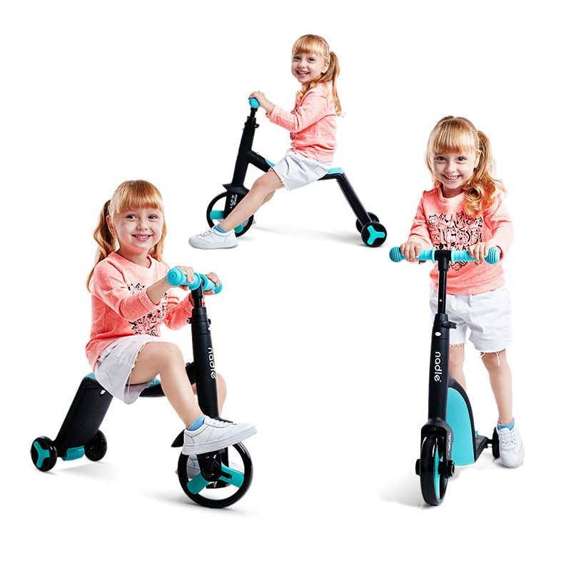 Nadel Scooter 3-in-1 Versatile Sliding Scooter,  Three purpose Tricycle
