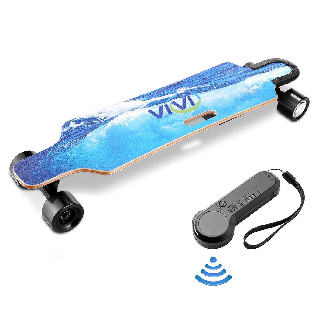 Electric Fish-Board Skateboard with Wireless Handheld Remote Control