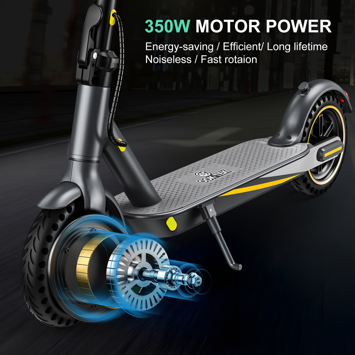 LADPED LPMAX 10" tires Folding Electric Scooter 22MPH Max Speed 500W 14.5AH 28Miles Long Range Dual Shock Absorber EScooter