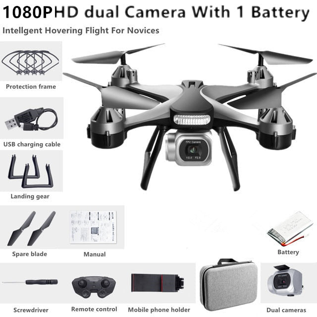 Brushless Optical Flow Remote Control Drone Dual ESC Camera, Headless Mode, 360 ° Infrared Obs
