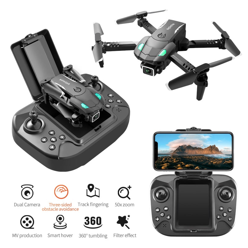 Mini S128 Drone 4K HD Camera Three-side Obstacle Avoidance Professional Mini Drone Quadcopter Foldable