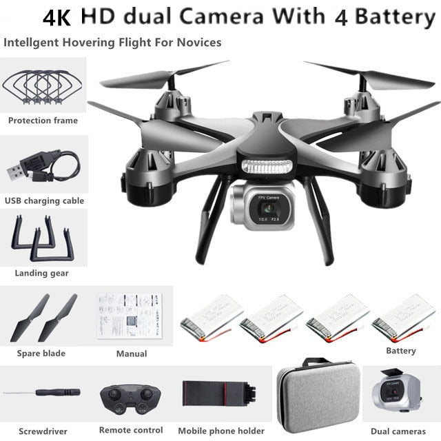 Brushless Optical Flow Remote Control Drone Dual ESC Camera, Headless Mode, 360 ° Infrared Obs
