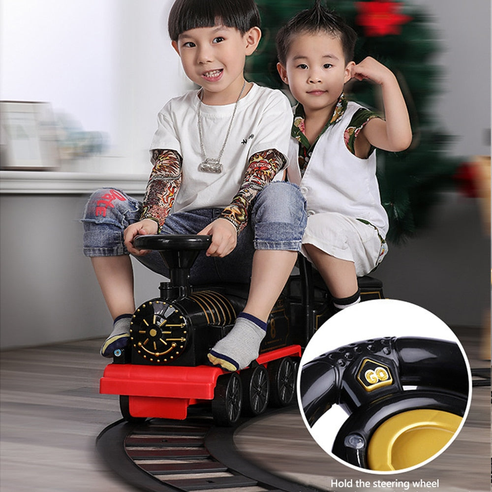 Ride On Train Track Toy Train Electric Car